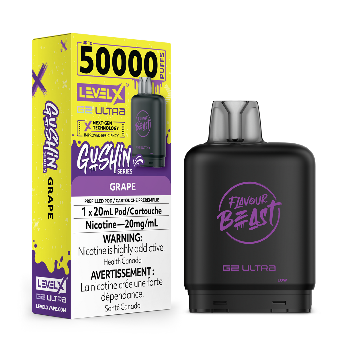 Flavour Beast Level X Gushin Series G2 Ultra 50K Pods