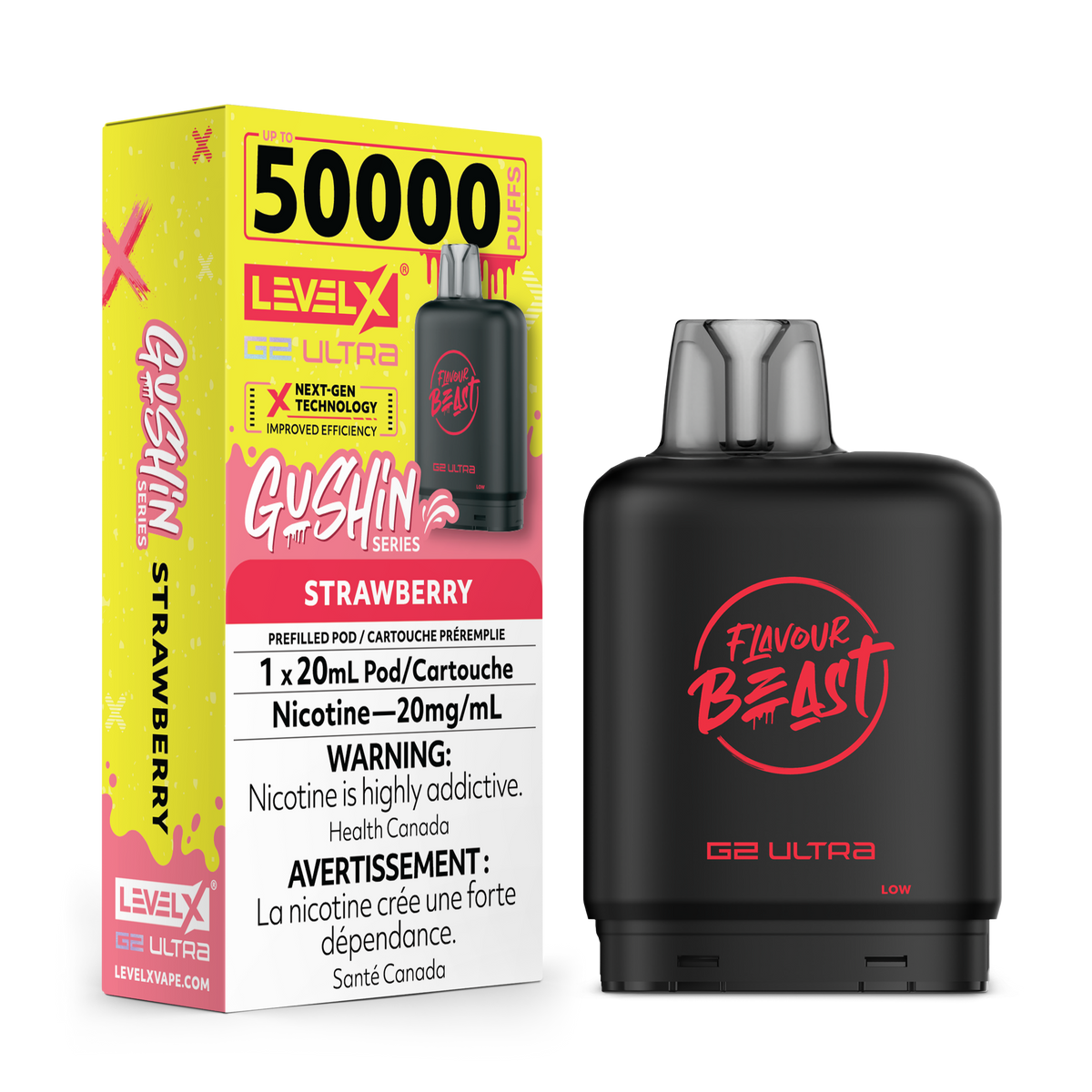 Flavour Beast Level X Gushin Series G2 Ultra 50K Pods