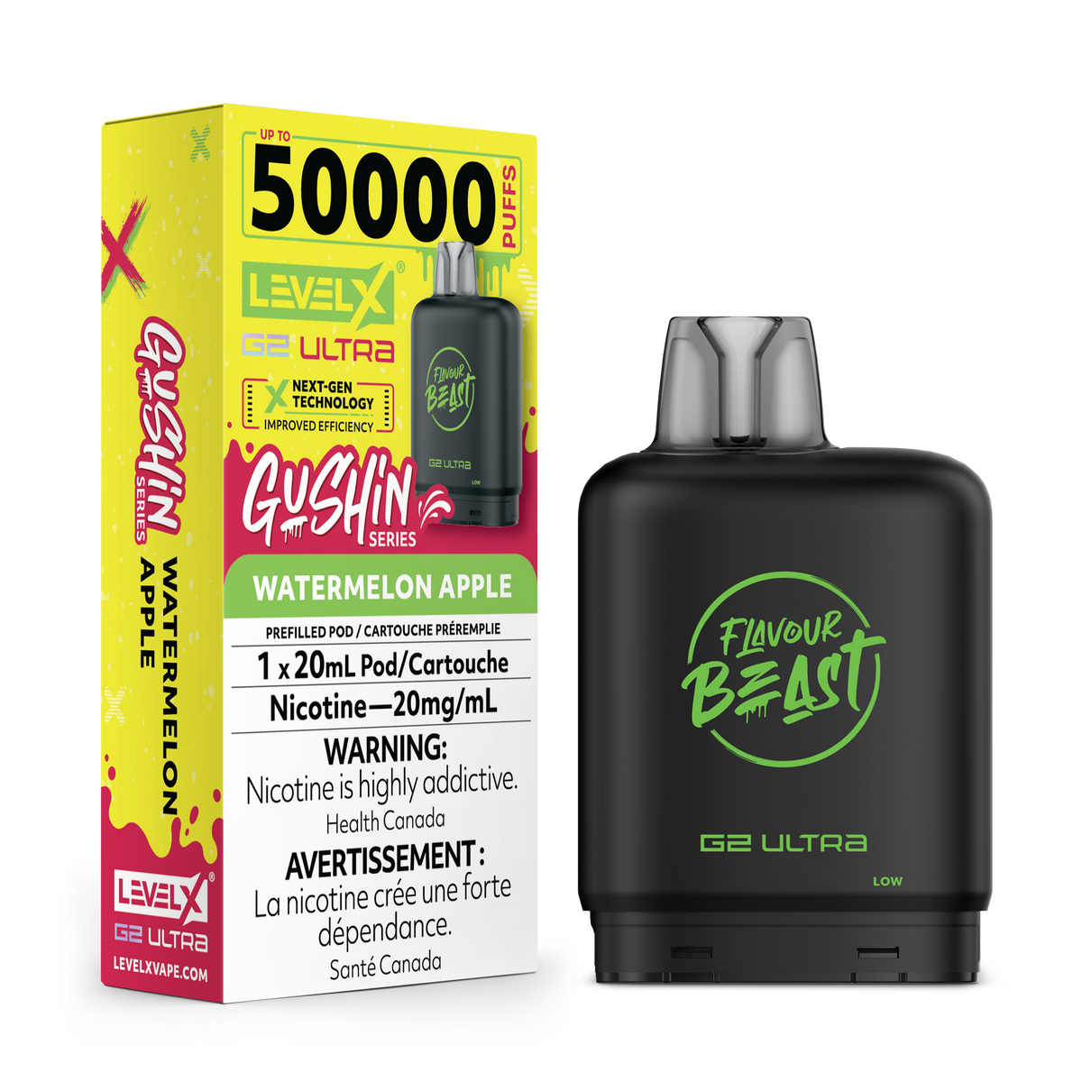Flavour Beast Level X Gushin Series G2 Ultra 50K Pods