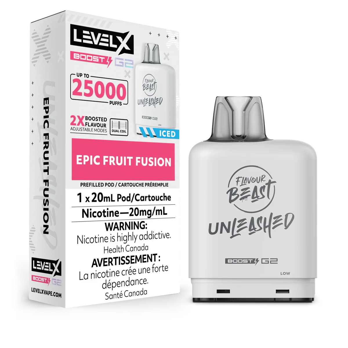 Flavour Beast Level X Boost G2 25K Pods