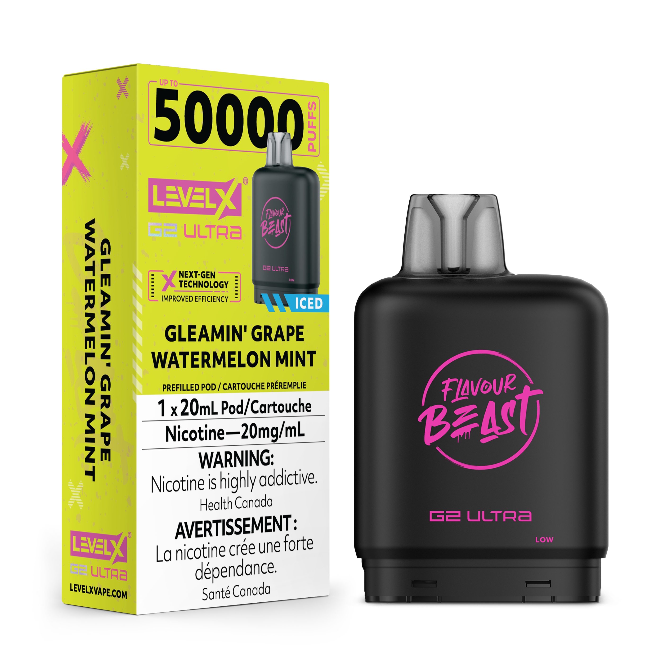 Flavour Beast Level X G2 Ultra 50K Pods Vapeman E-Juice Timmins Flavour Beast Level X G2 Ultra 50K Pods Vapeman E-Juice Timmins