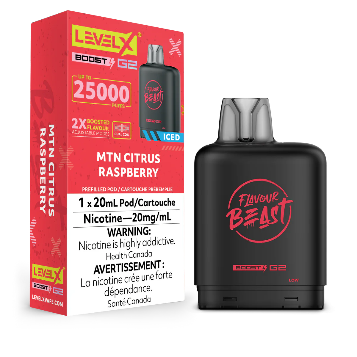 Flavour Beast Level X Boost G2 25K Pods