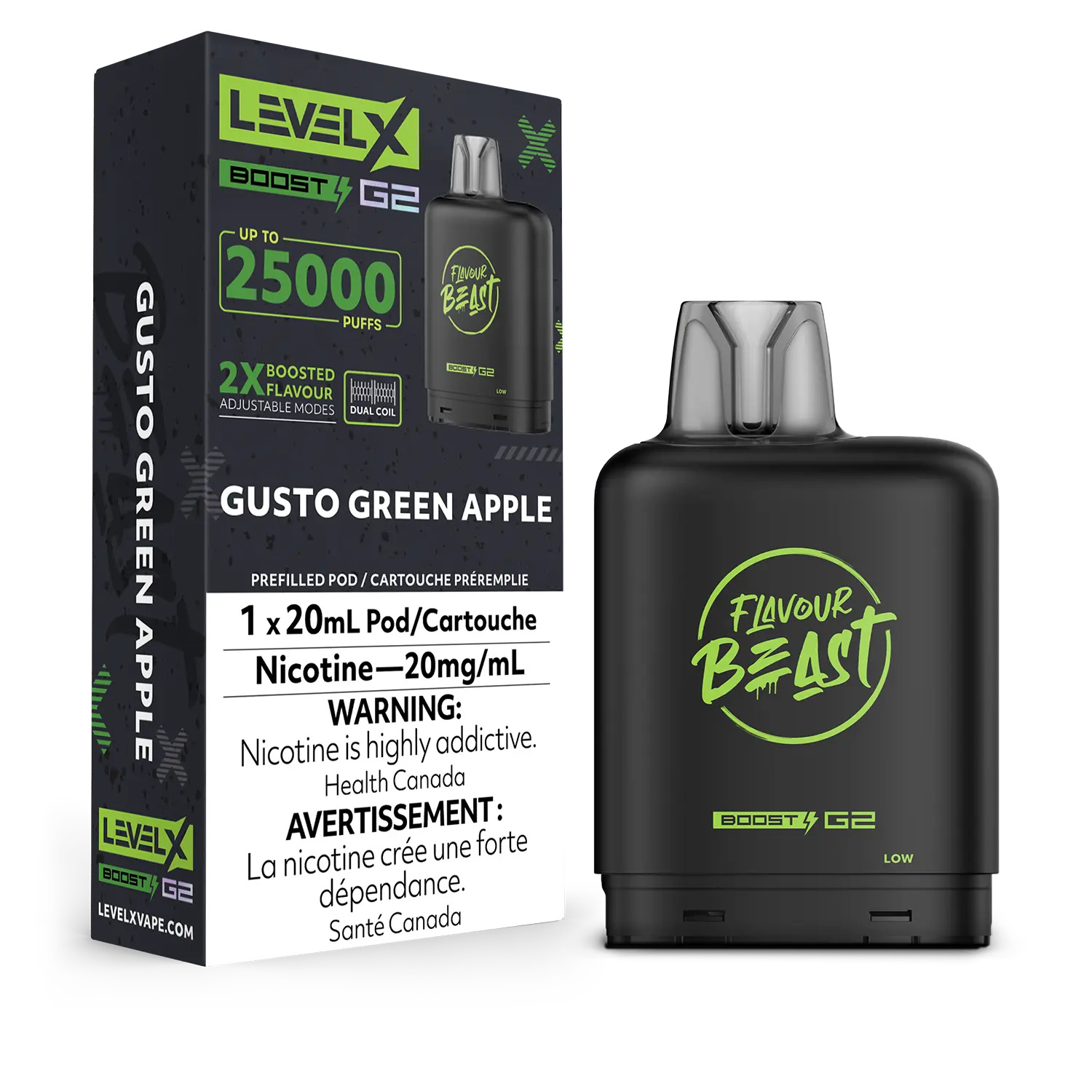 Flavour Beast Level X Boost G2 25K Pods Vapeman E-Juice Timmins Flavour Beast Level X Boost G2 25K Pods Vapeman E-Juice Timmins