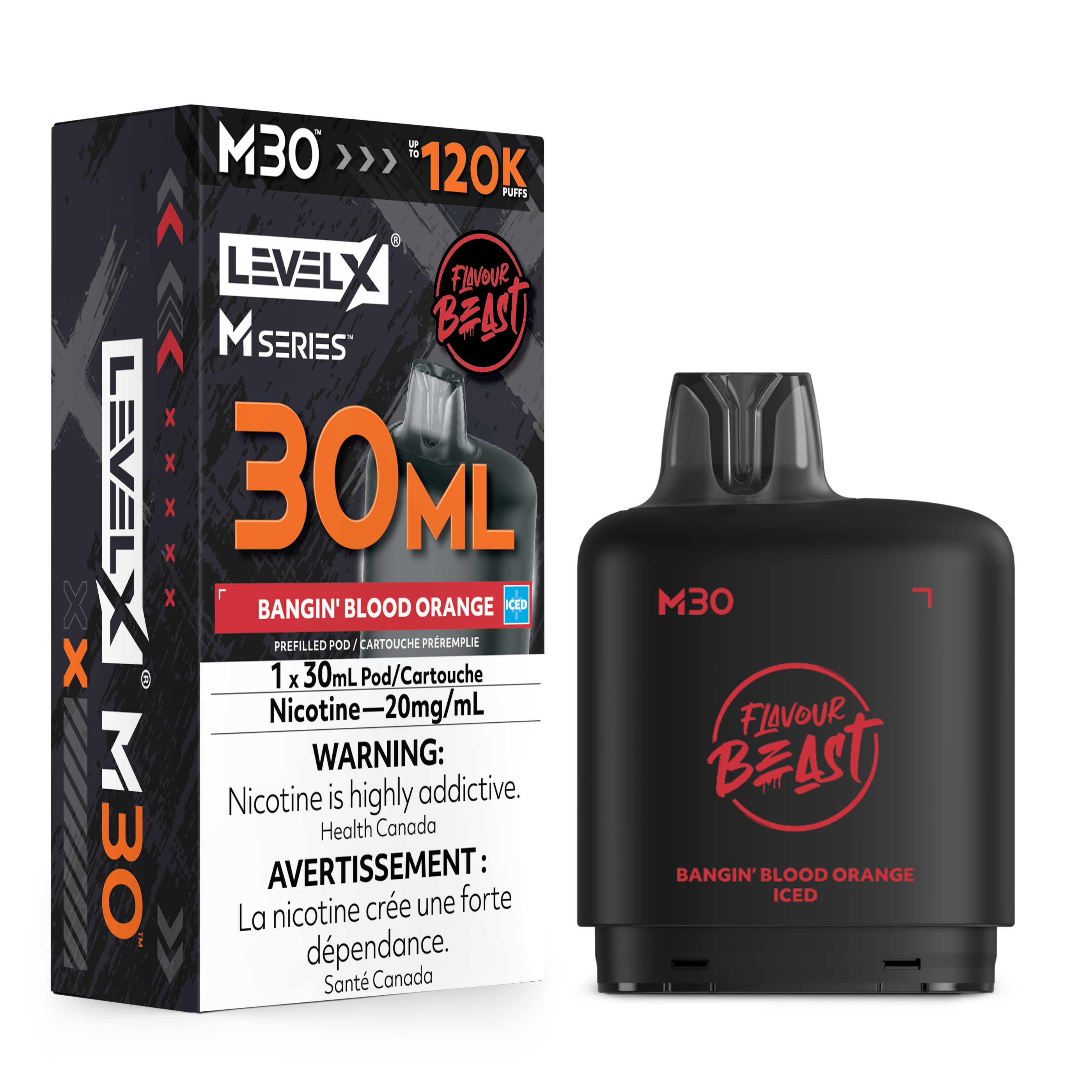 Level X M Series Replacement Pods 30ml(120K) & 40ml(160K)