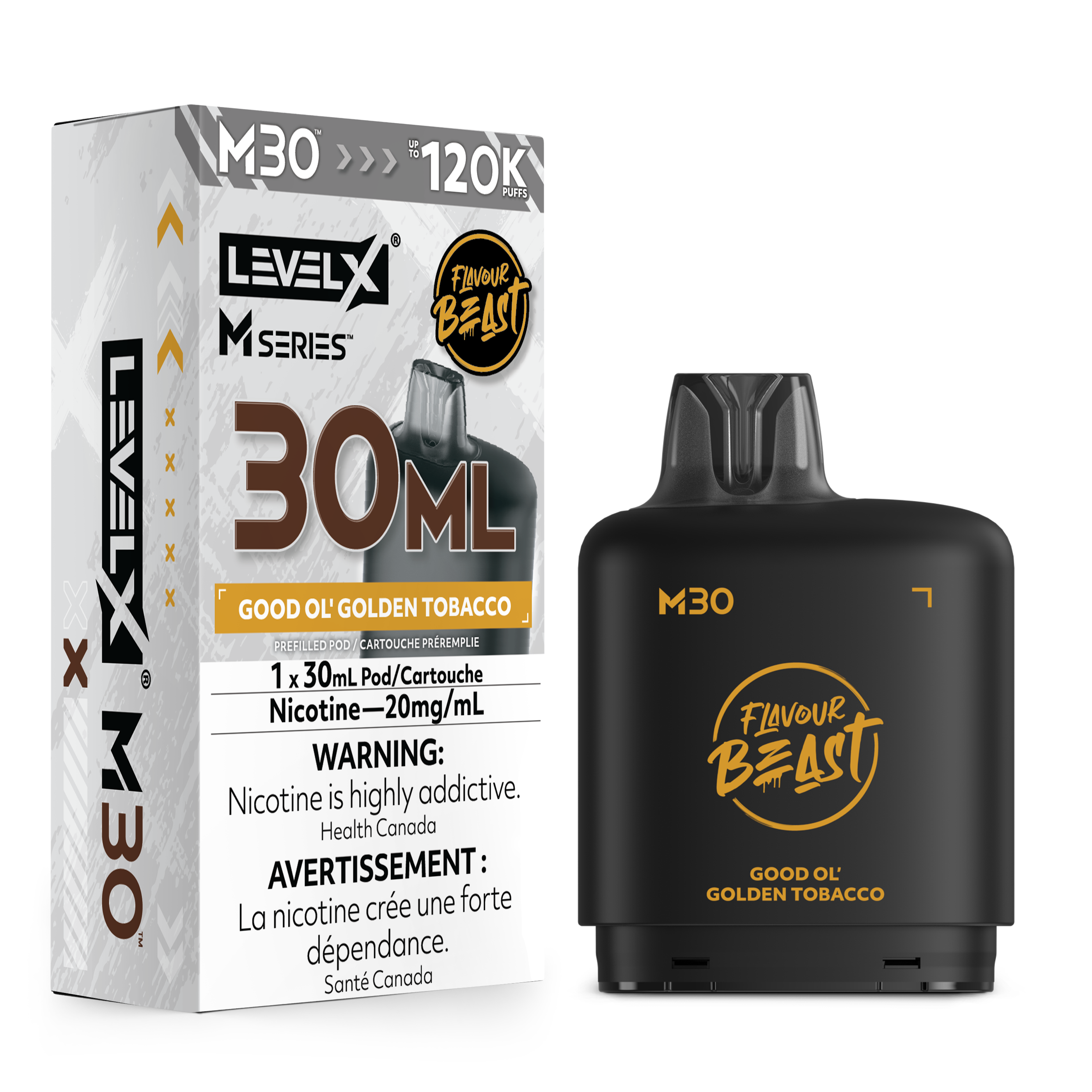 Level X M Series Replacement Pods 30ml(120K) & 40ml(160K)