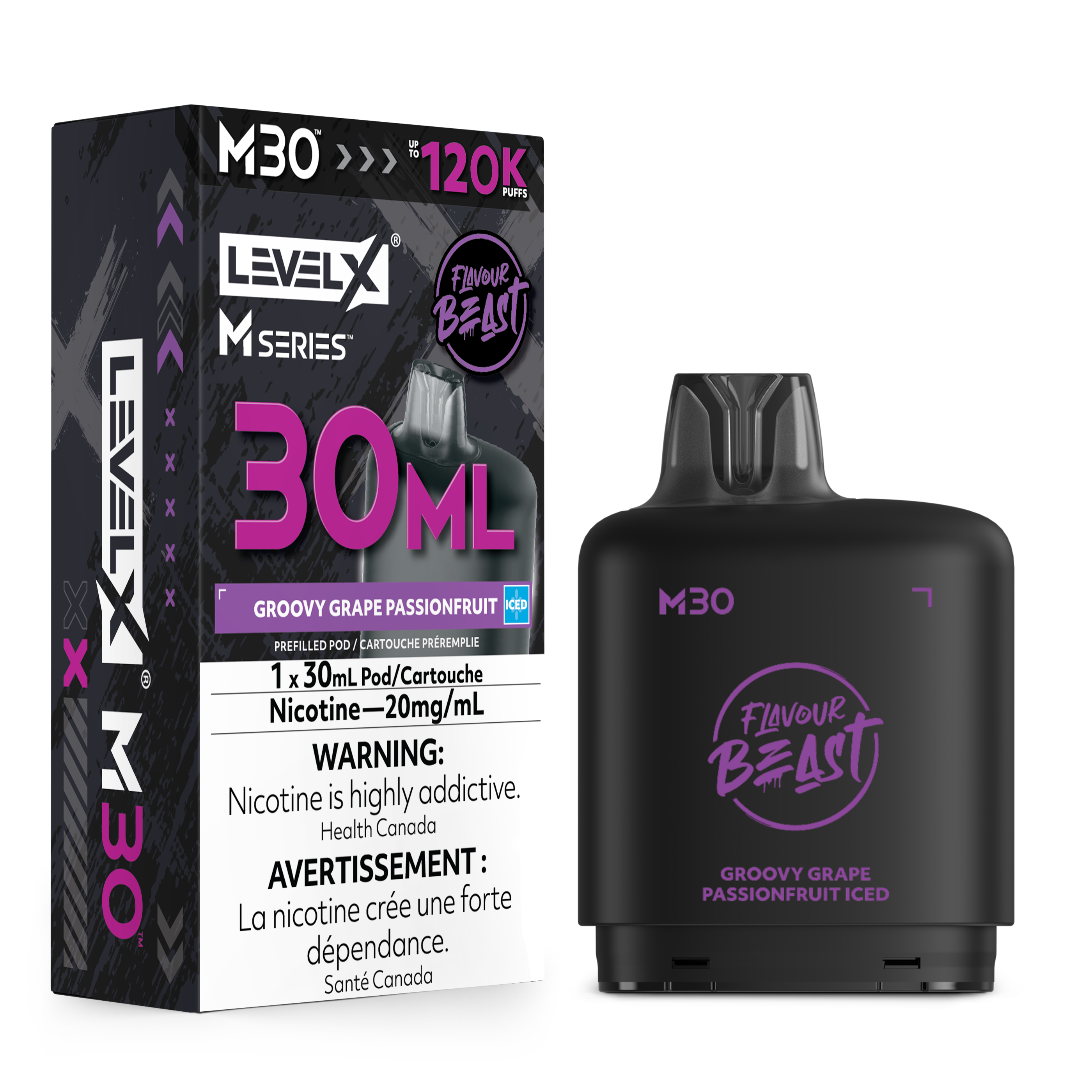 Level X M Series Replacement Pods 30ml(120K) & 40ml(160K)