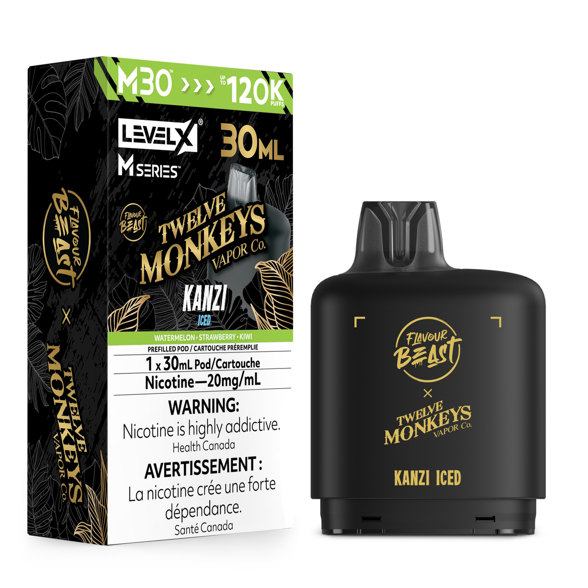 Flavour Beast Level X M Twelve Monkeys M30(120k) & M40(160k) Pods