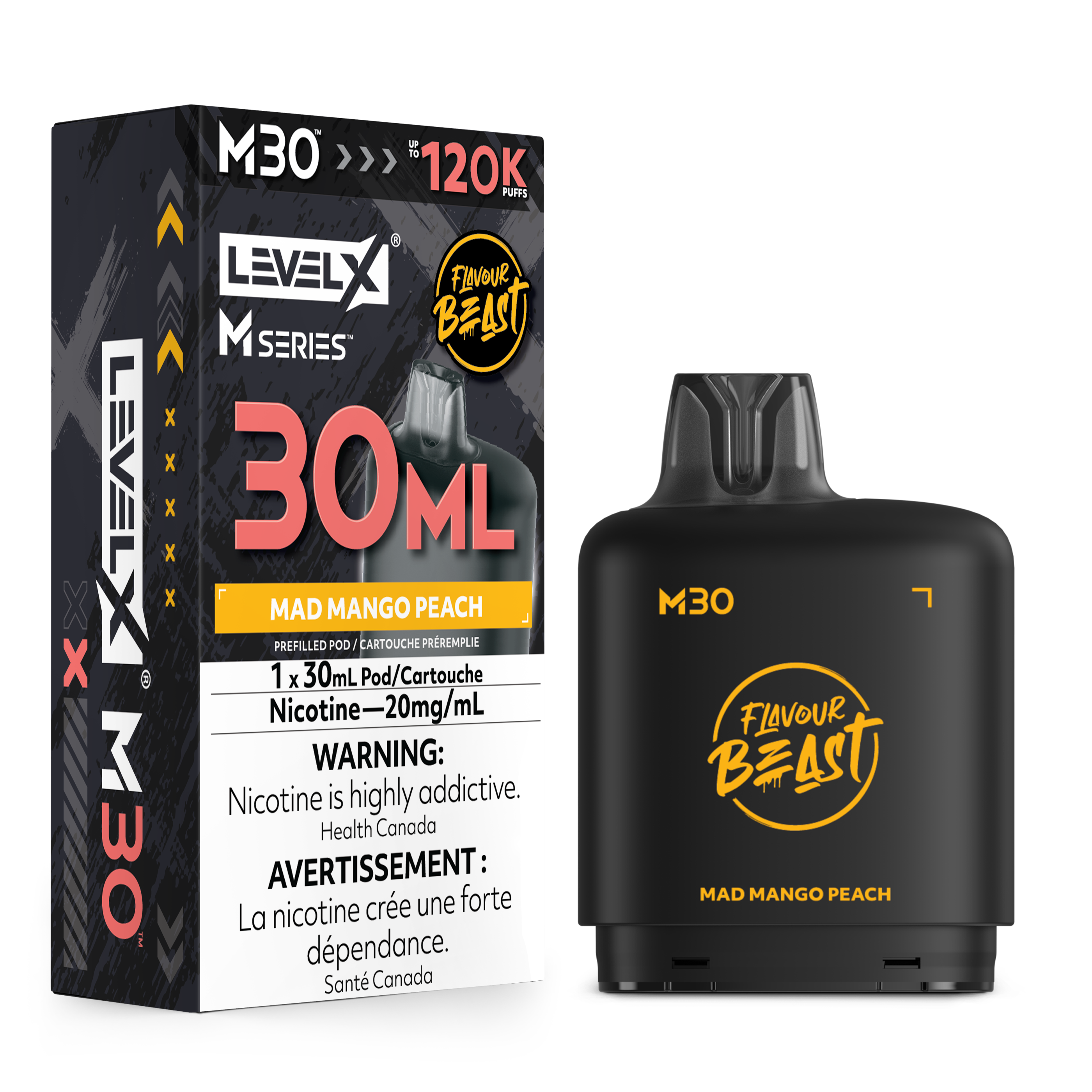 Level X M Series Replacement Pods 30ml(120K) & 40ml(160K)