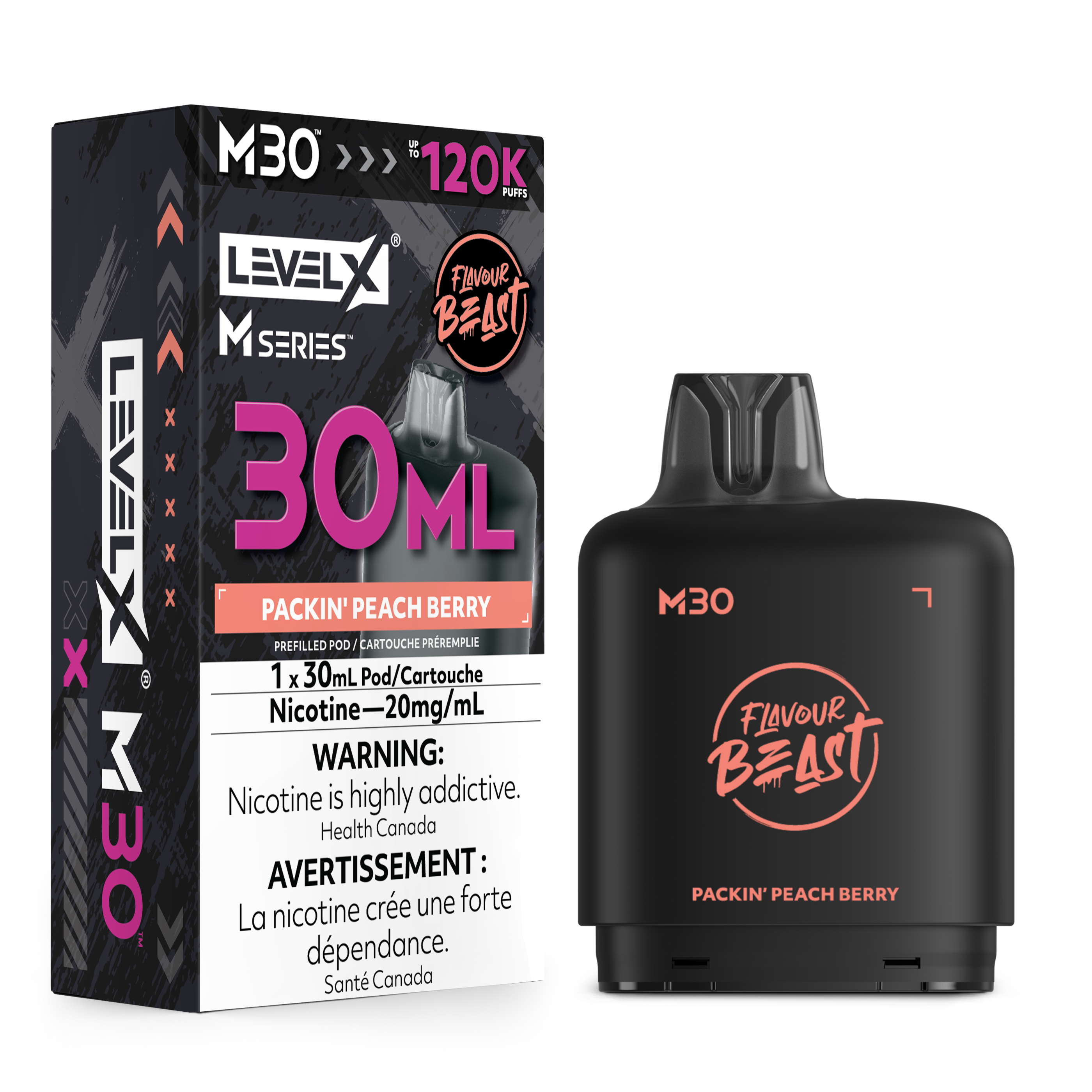 Level X M Series Replacement Pods 30ml(120K) & 40ml(160K)