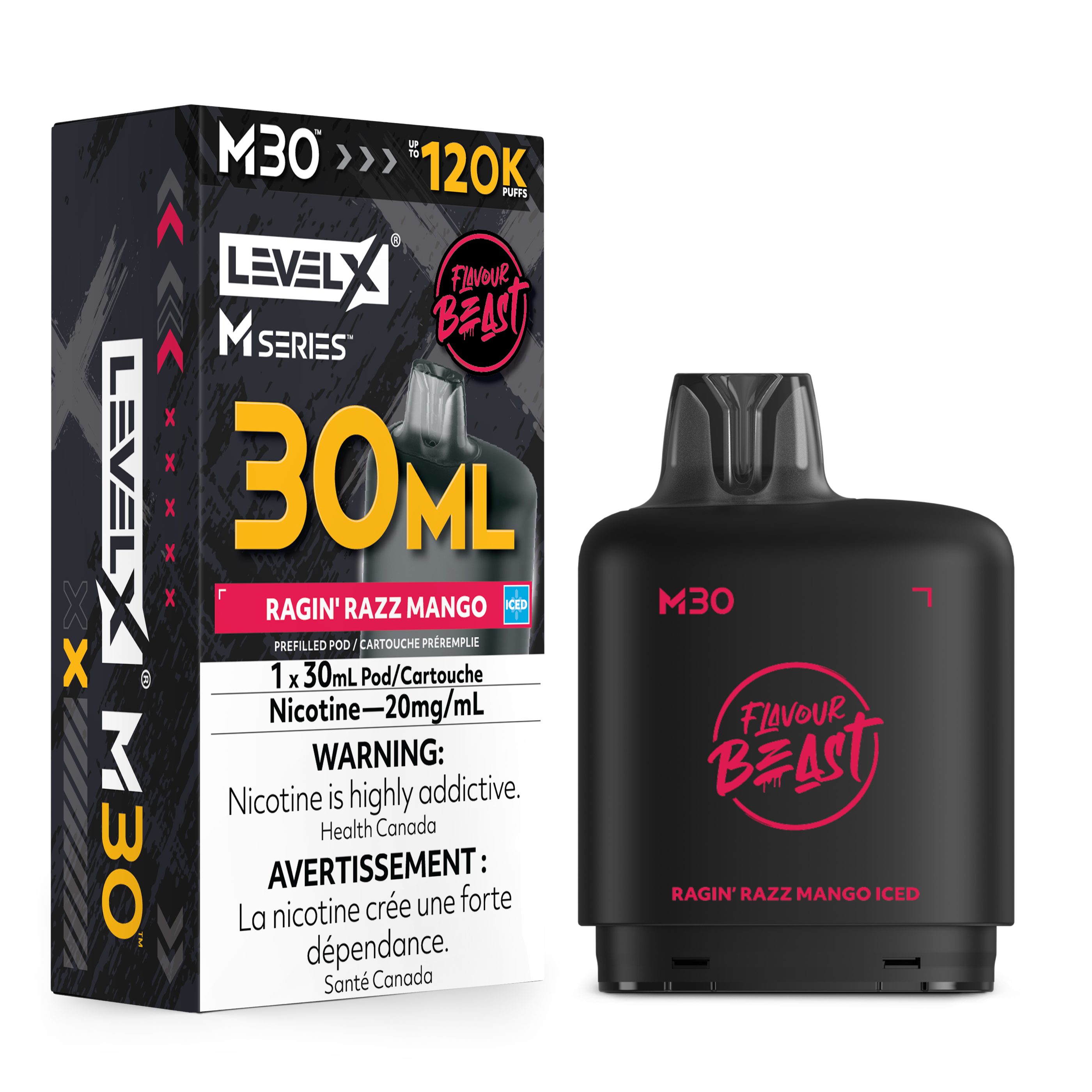 Level X M Series Replacement Pods 30ml(120K) & 40ml(160K)