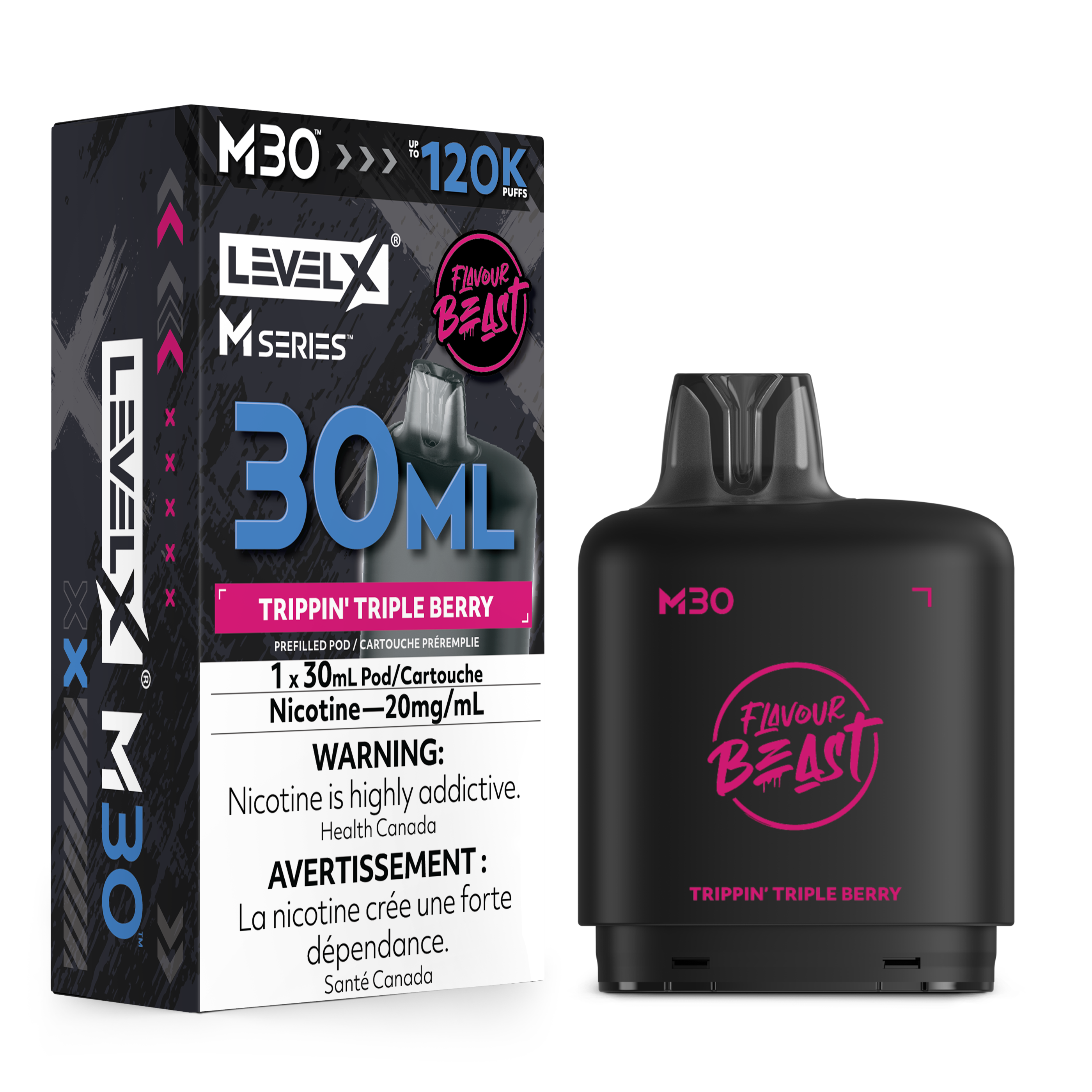 Level X M Series Replacement Pods 30ml(120K) & 40ml(160K)