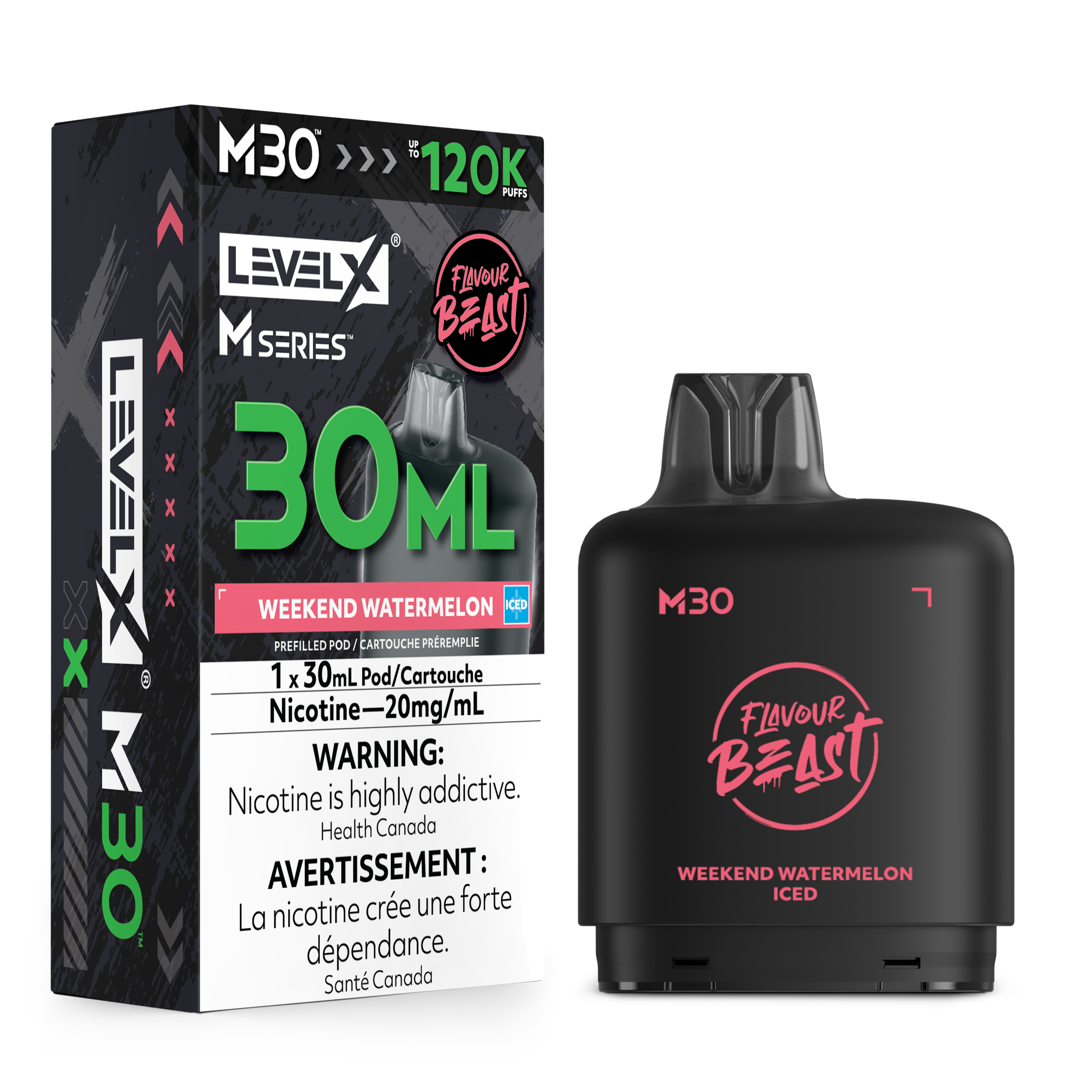 Level X M Series Replacement Pods 30ml(120K) & 40ml(160K)