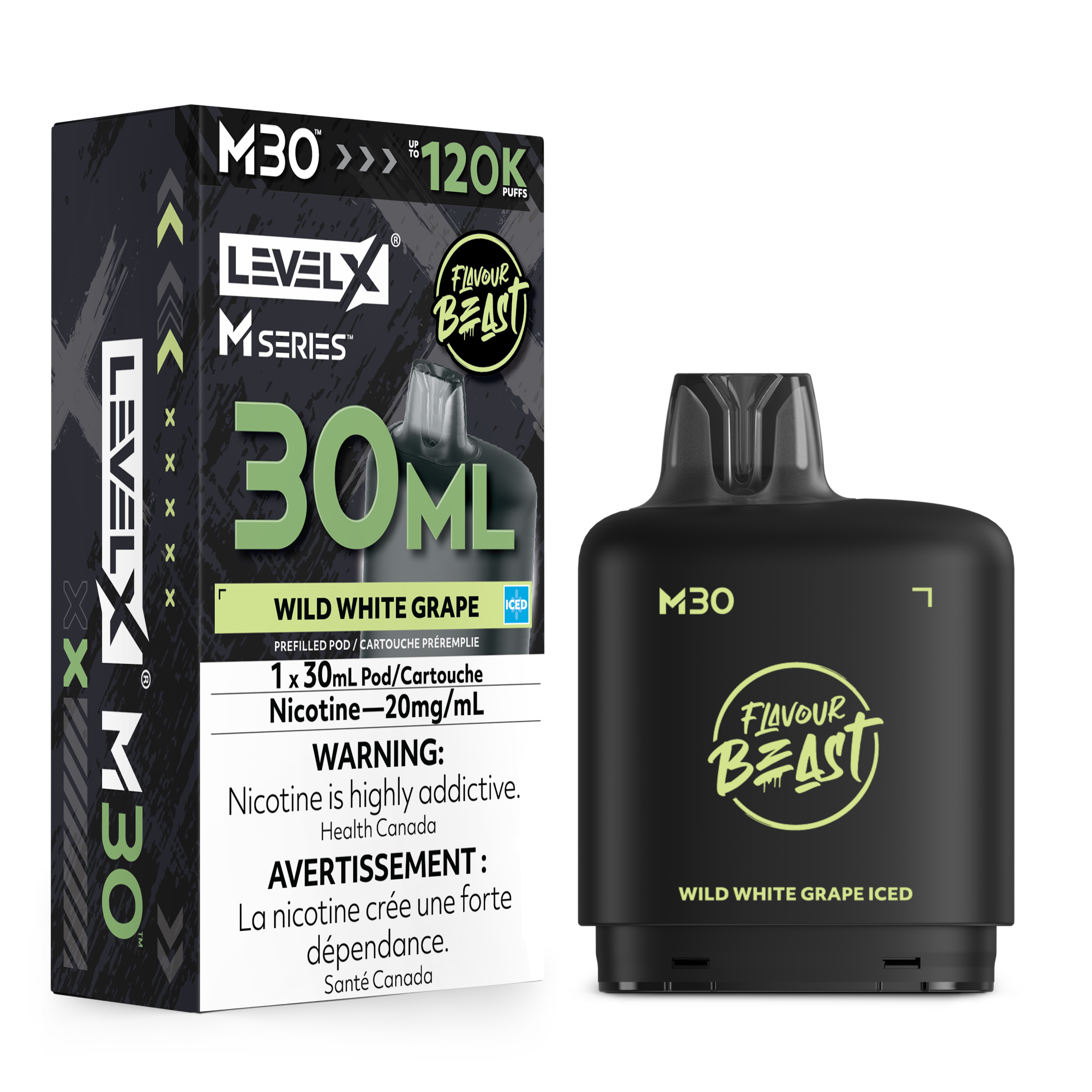 Level X M Series Replacement Pods 30ml(120K) & 40ml(160K)