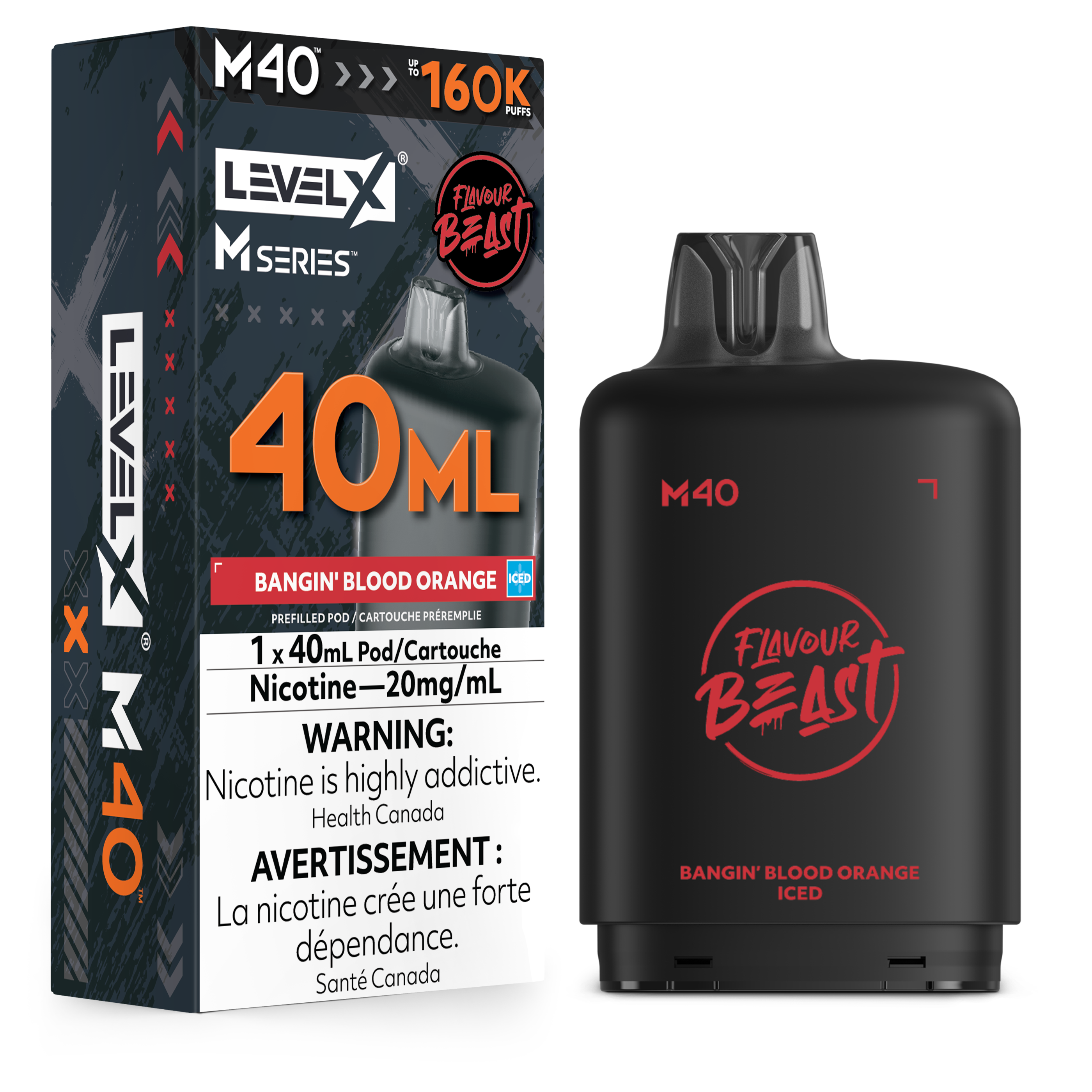 Level X M Series Replacement Pods 30ml(120K) & 40ml(160K)