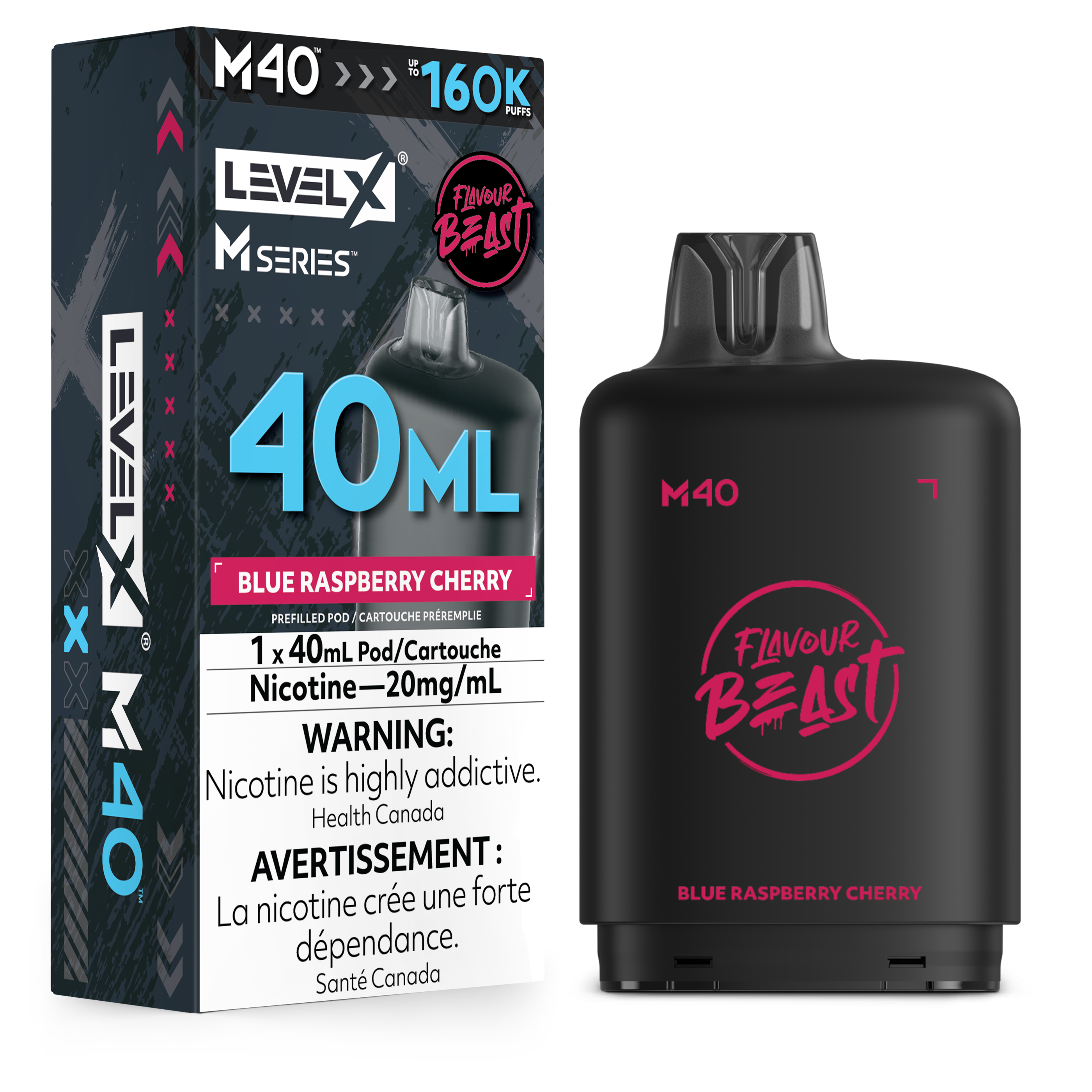 Level X M Series Replacement Pods 30ml(120K) & 40ml(160K)
