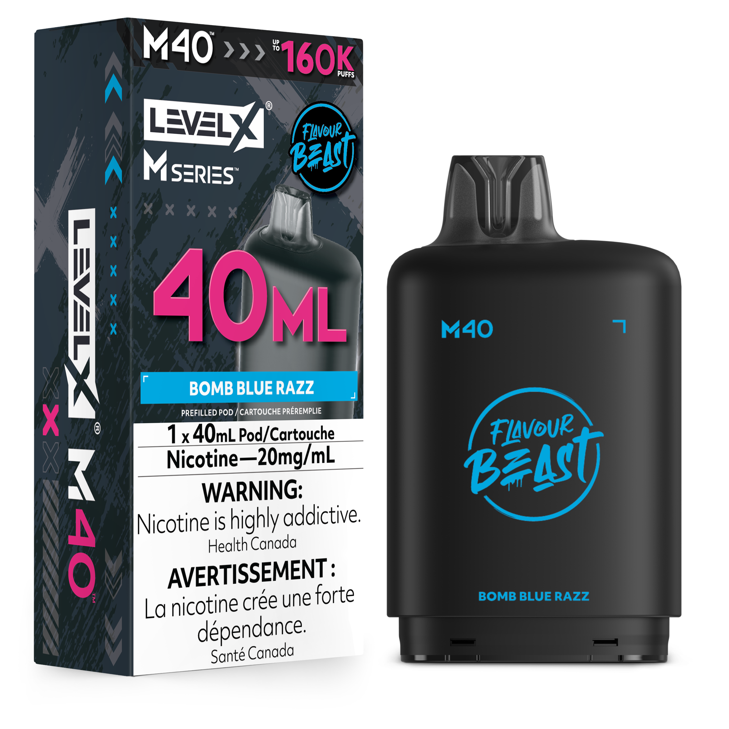 Level X M Series Replacement Pods 30ml(120K) & 40ml(160K)