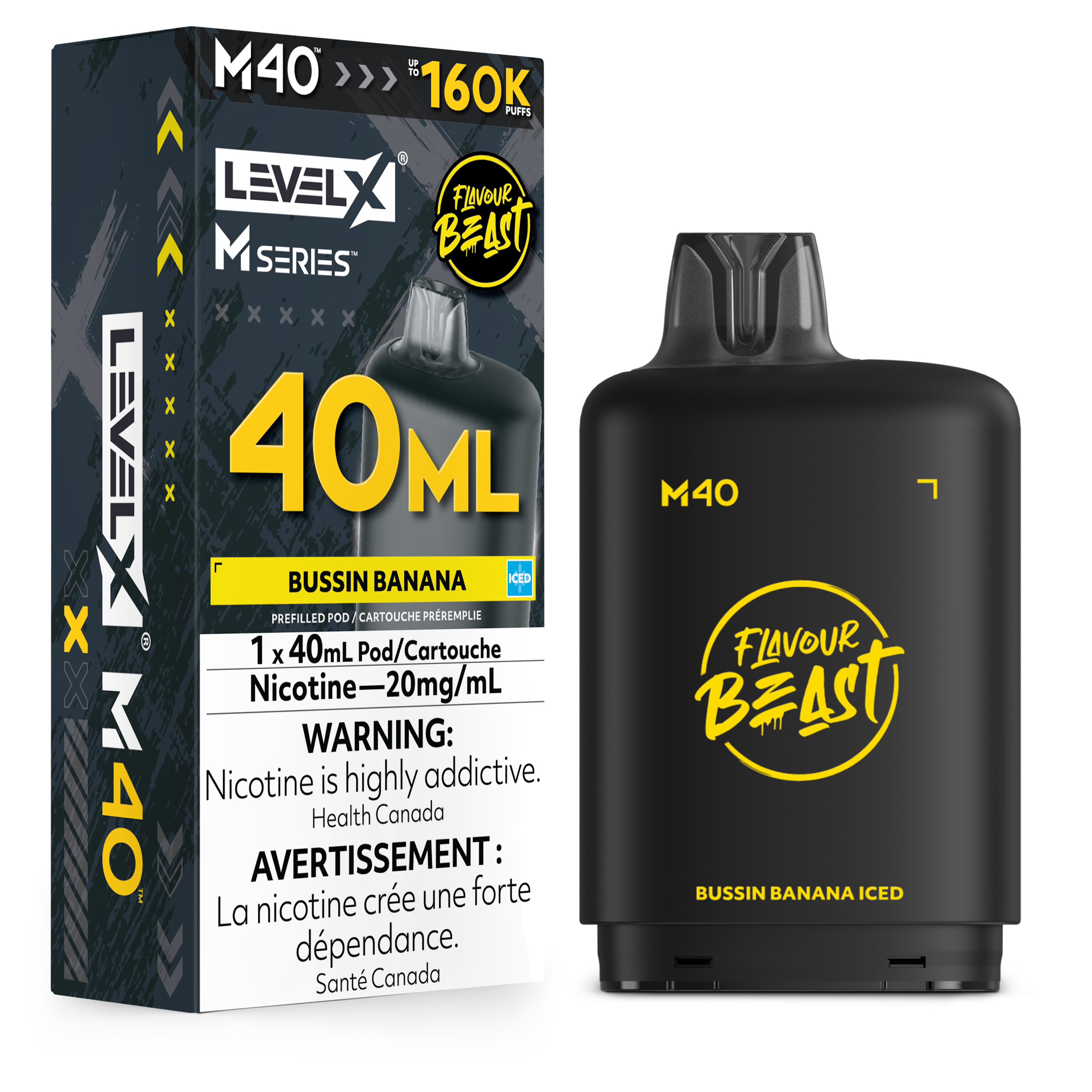Level X M Series Replacement Pods 30ml(120K) & 40ml(160K)
