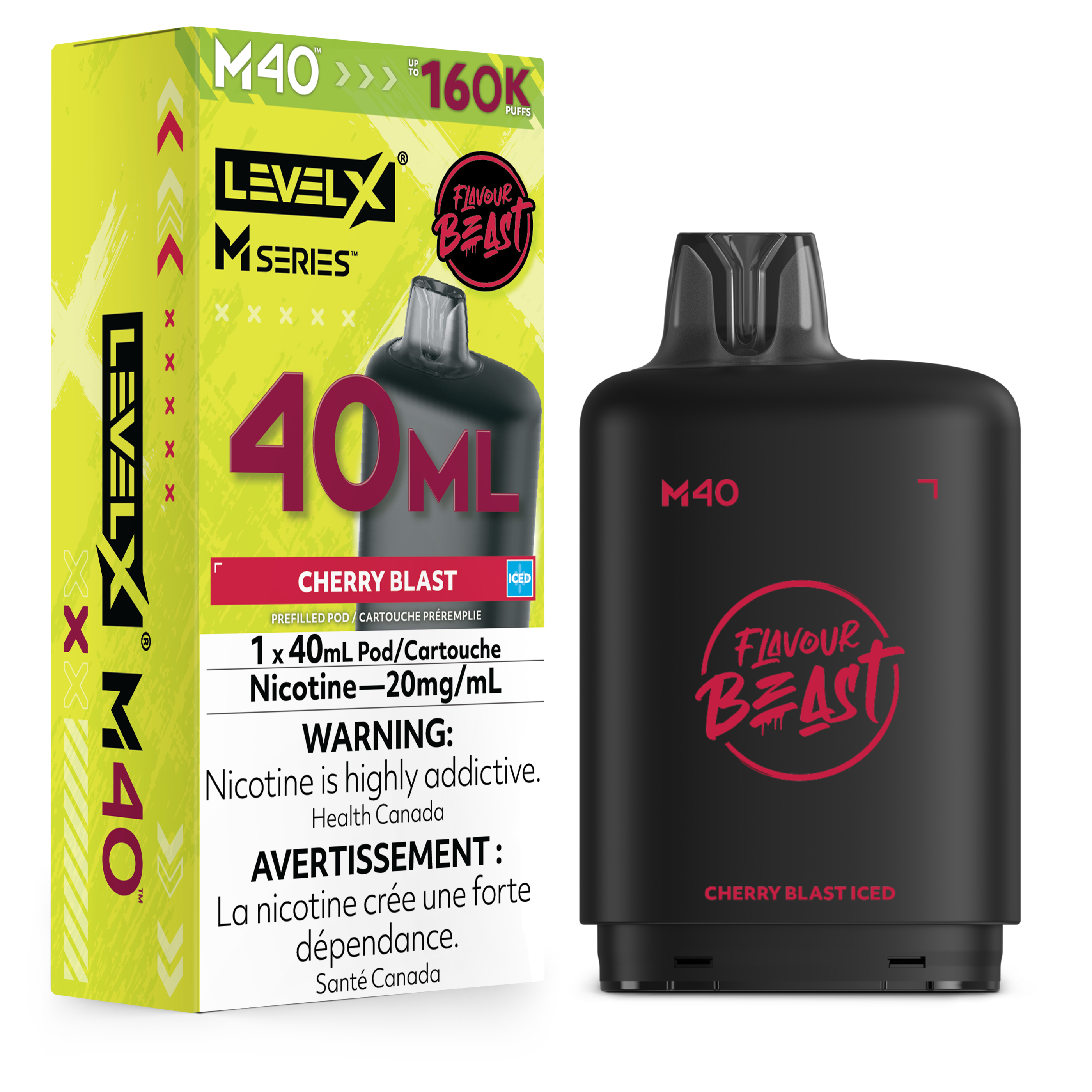Level X M Series Replacement Pods 30ml(120K) & 40ml(160K)