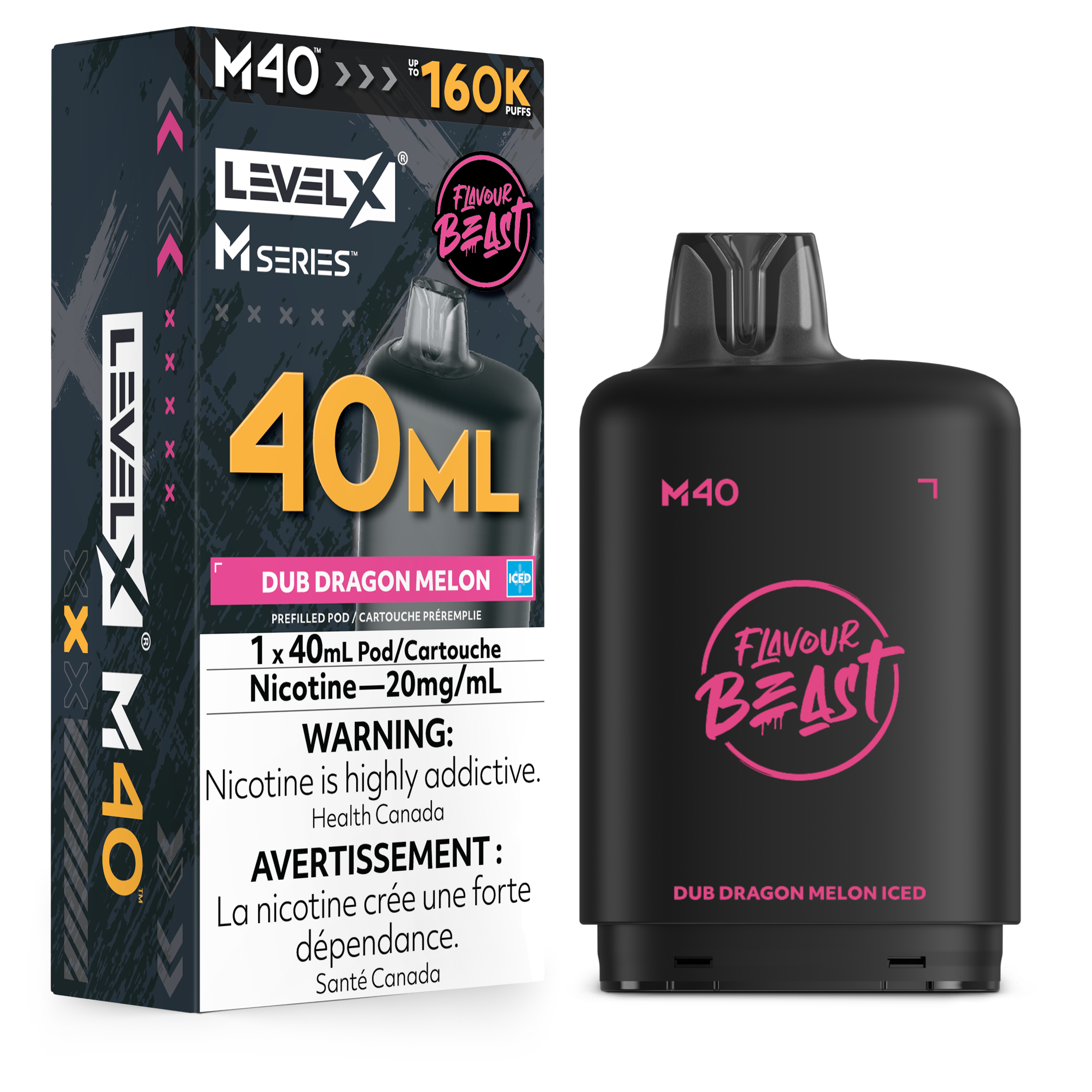 Level X M Series Replacement Pods 30ml(120K) & 40ml(160K)