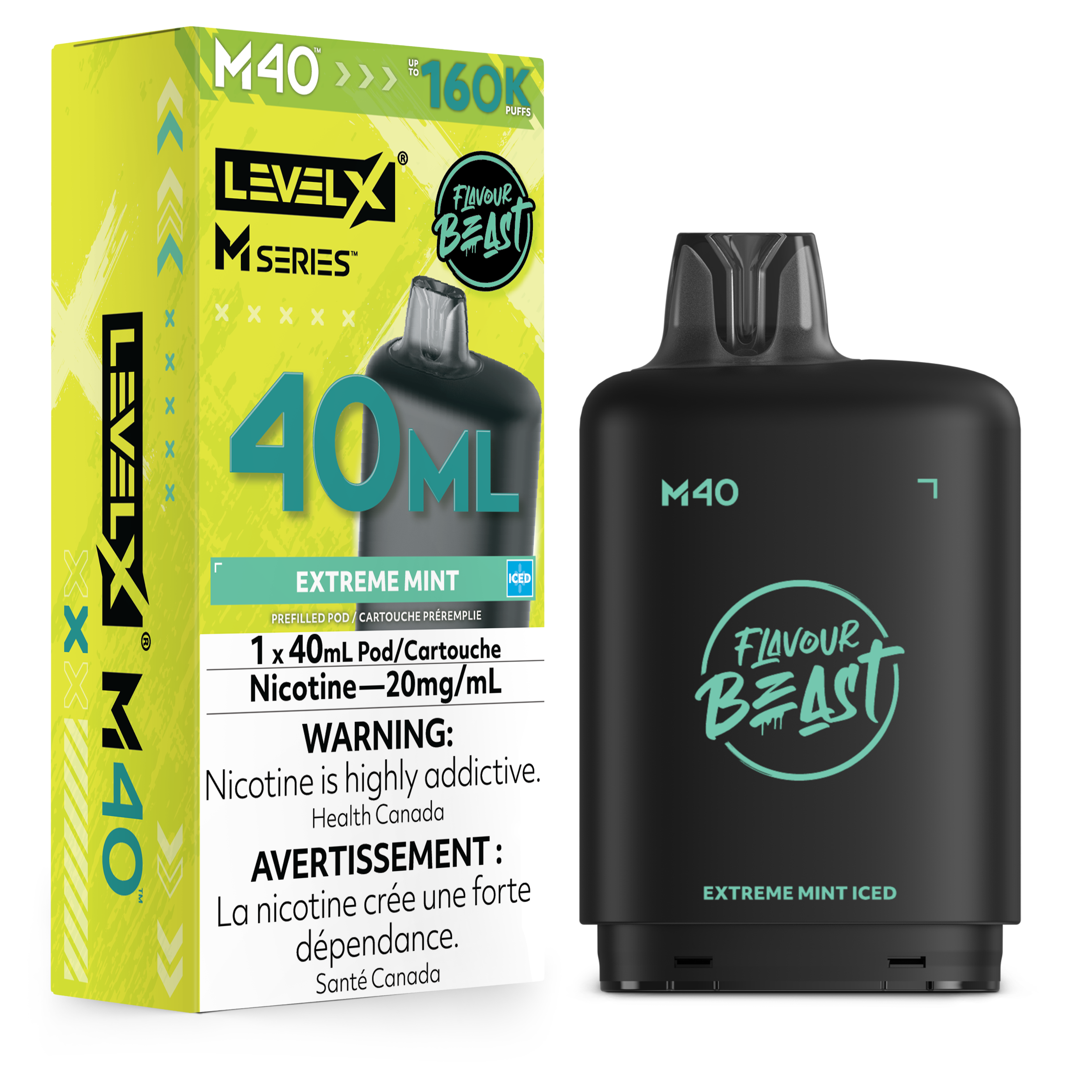 Level X M Series Replacement Pods 30ml(120K) & 40ml(160K)