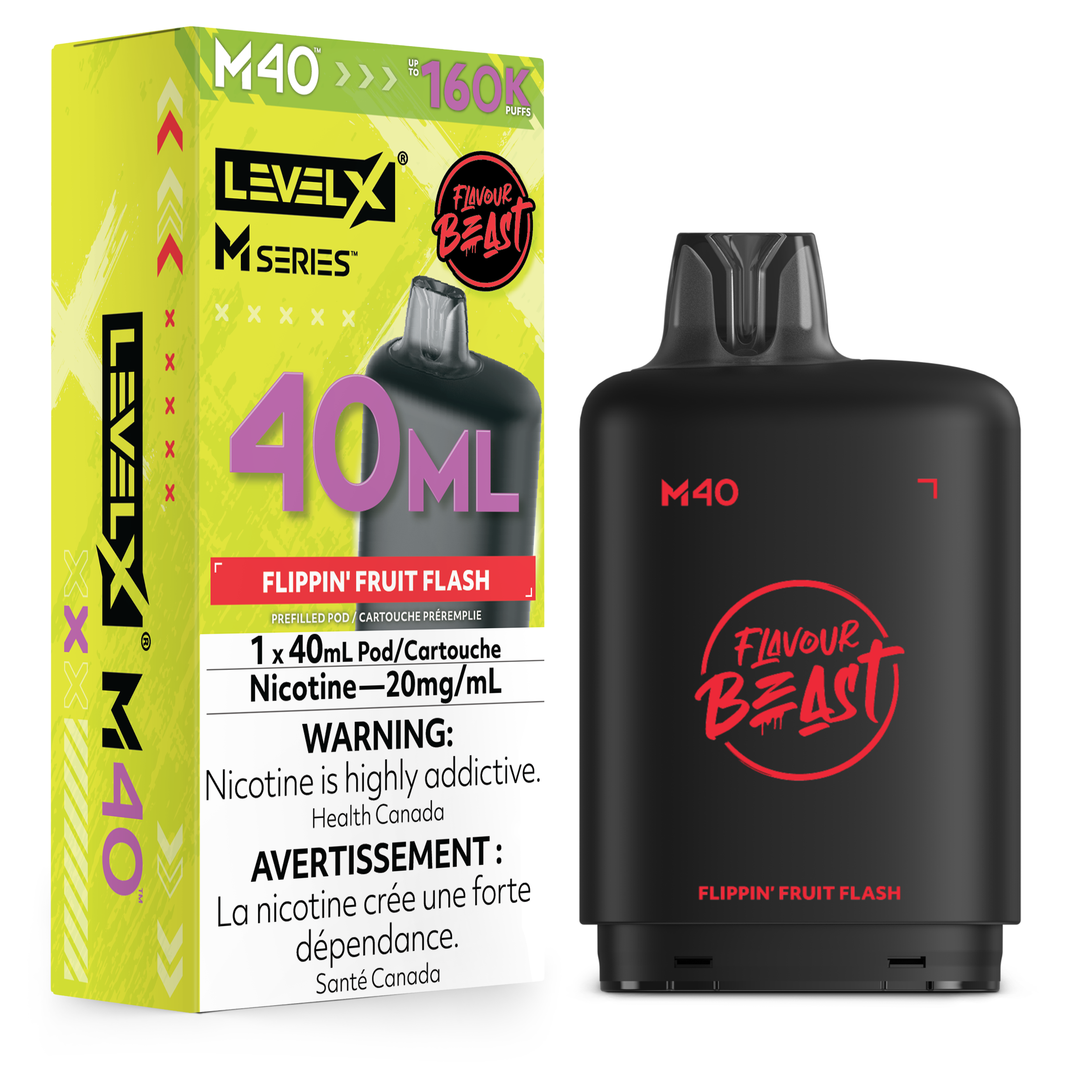 Level X M Series Replacement Pods 30ml(120K) & 40ml(160K)