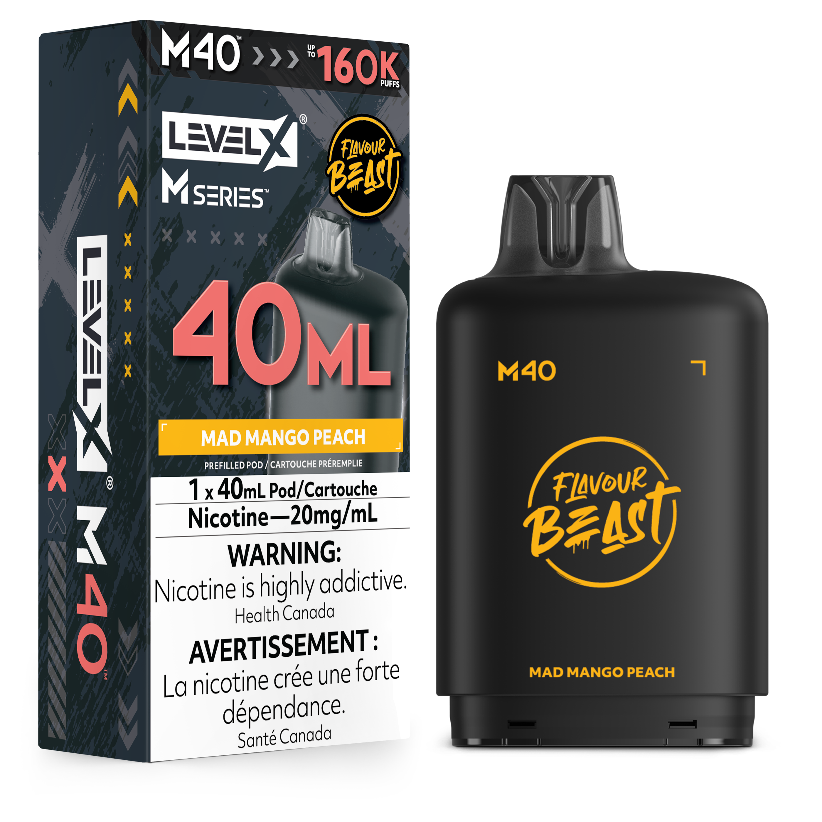 Level X M Series Replacement Pods 30ml(120K) & 40ml(160K)