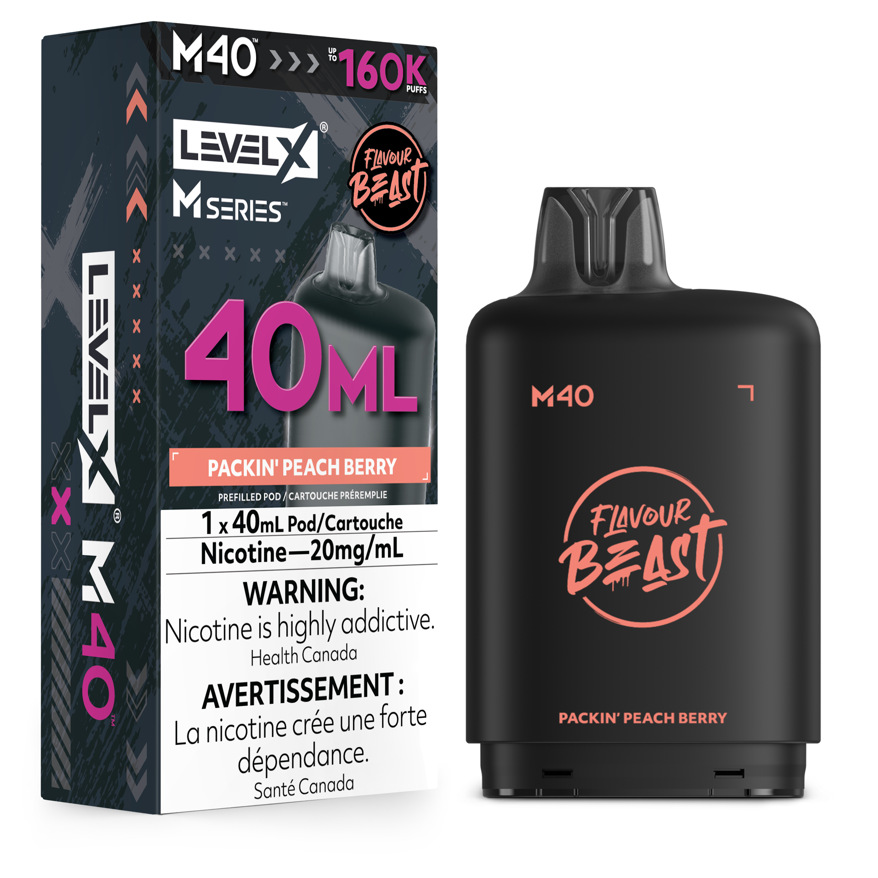 Level X M Series Replacement Pods 30ml(120K) & 40ml(160K)