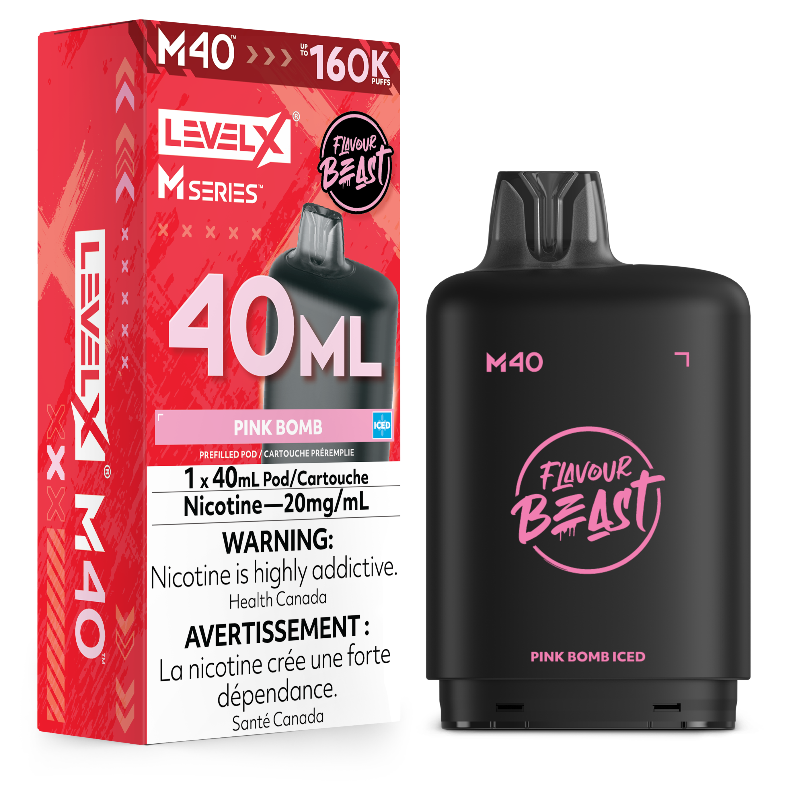 Level X M Series Replacement Pods 30ml(120K) & 40ml(160K)