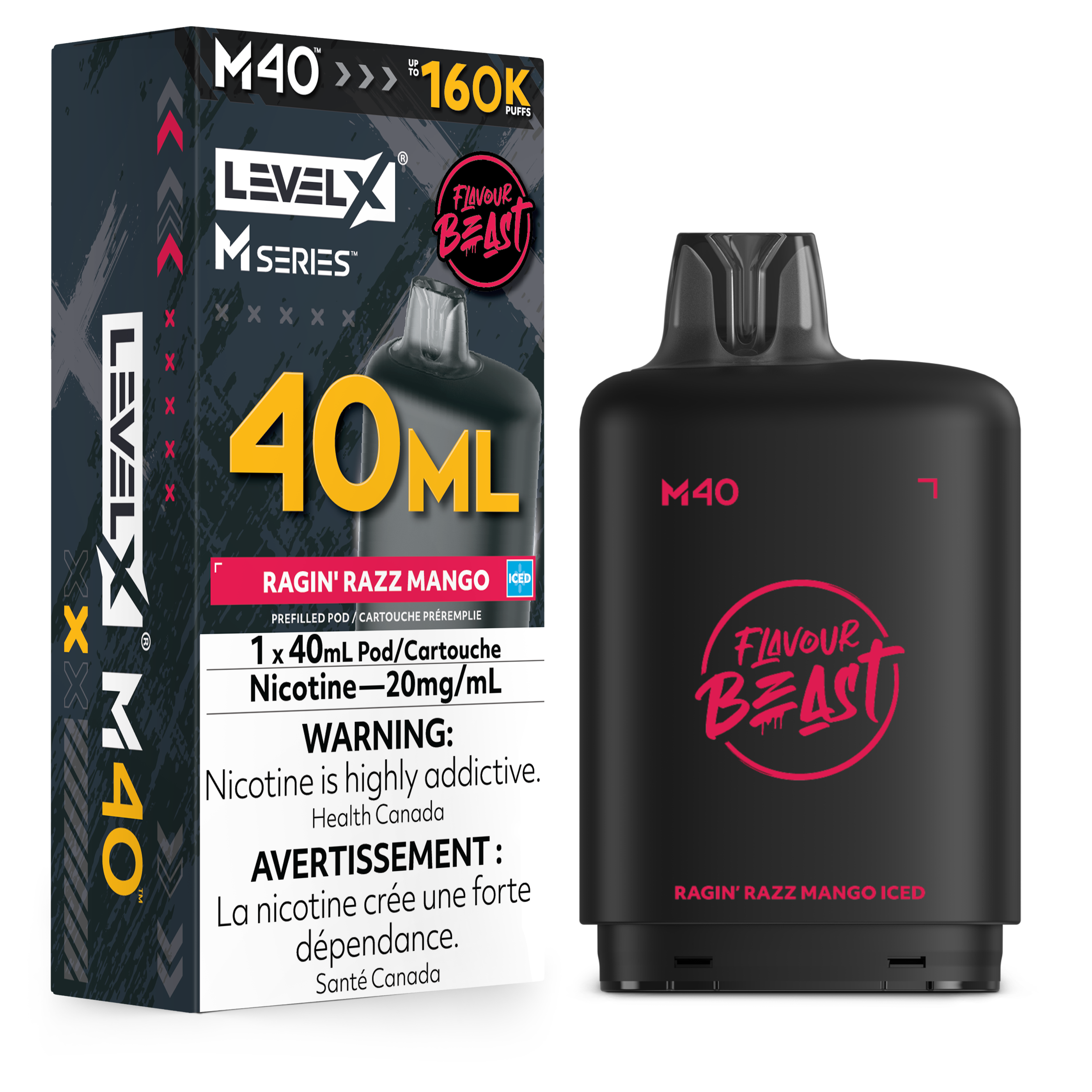 Level X M Series Replacement Pods 30ml(120K) & 40ml(160K)