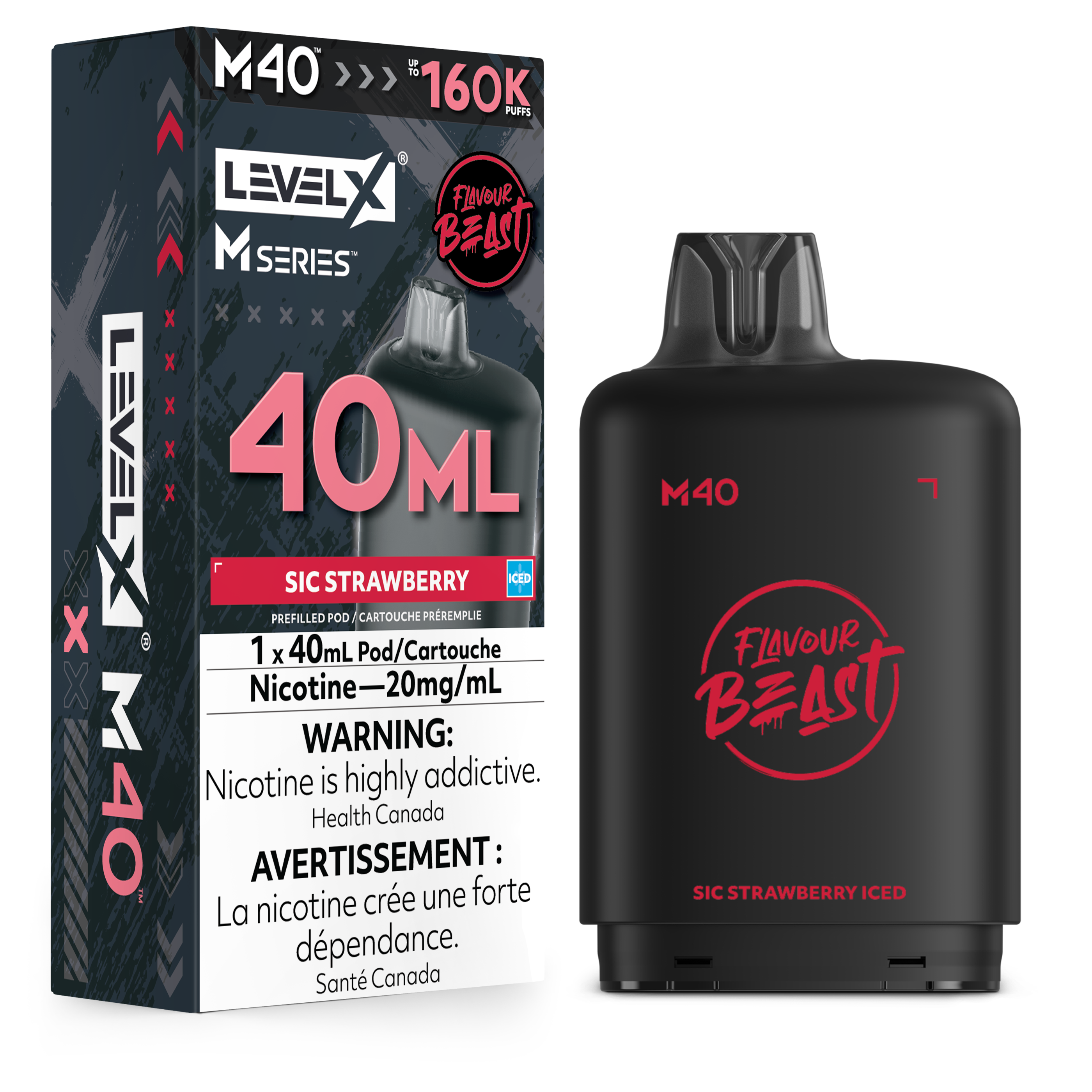 Level X M Series Replacement Pods 30ml(120K) & 40ml(160K)