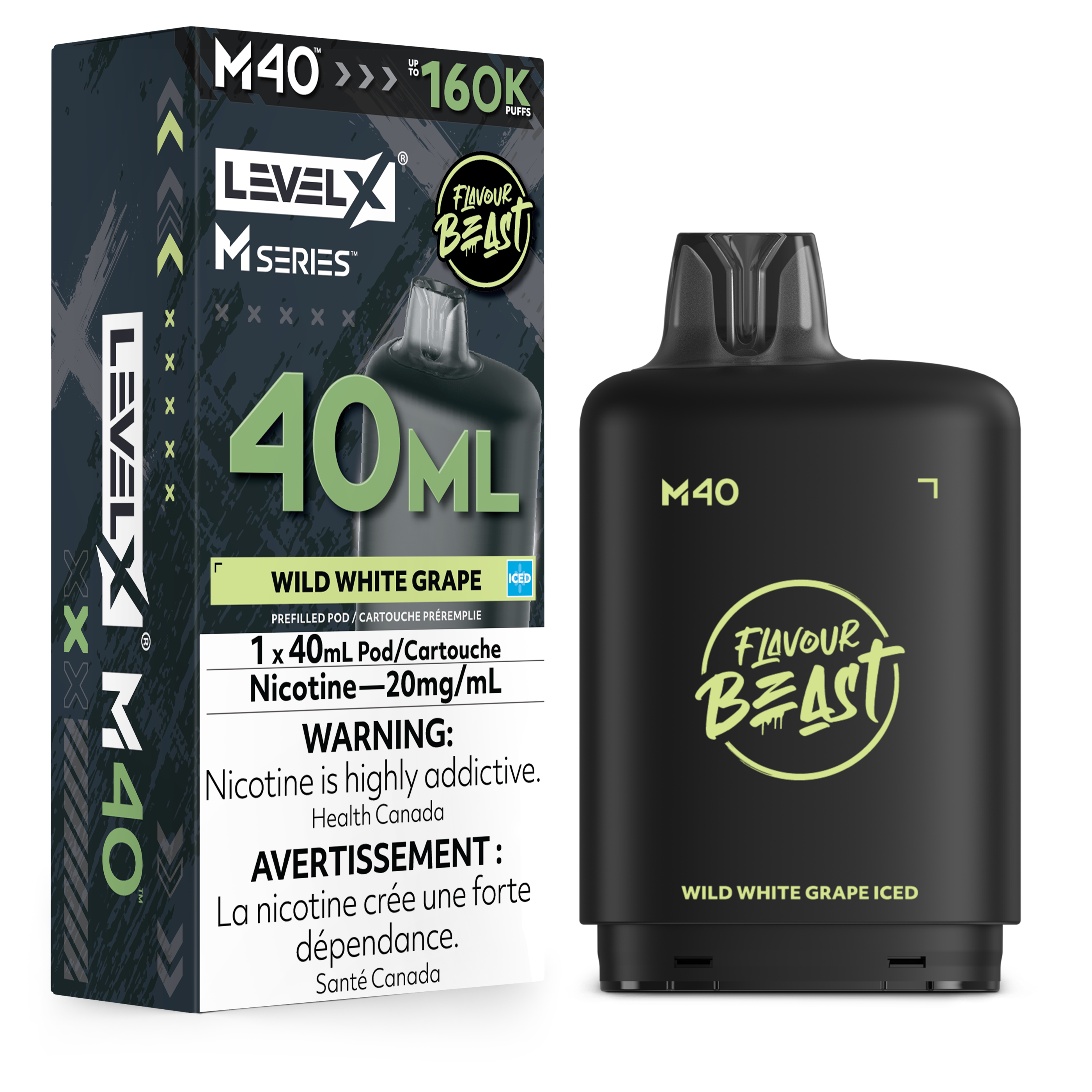 Level X M Series Replacement Pods 30ml(120K) & 40ml(160K)