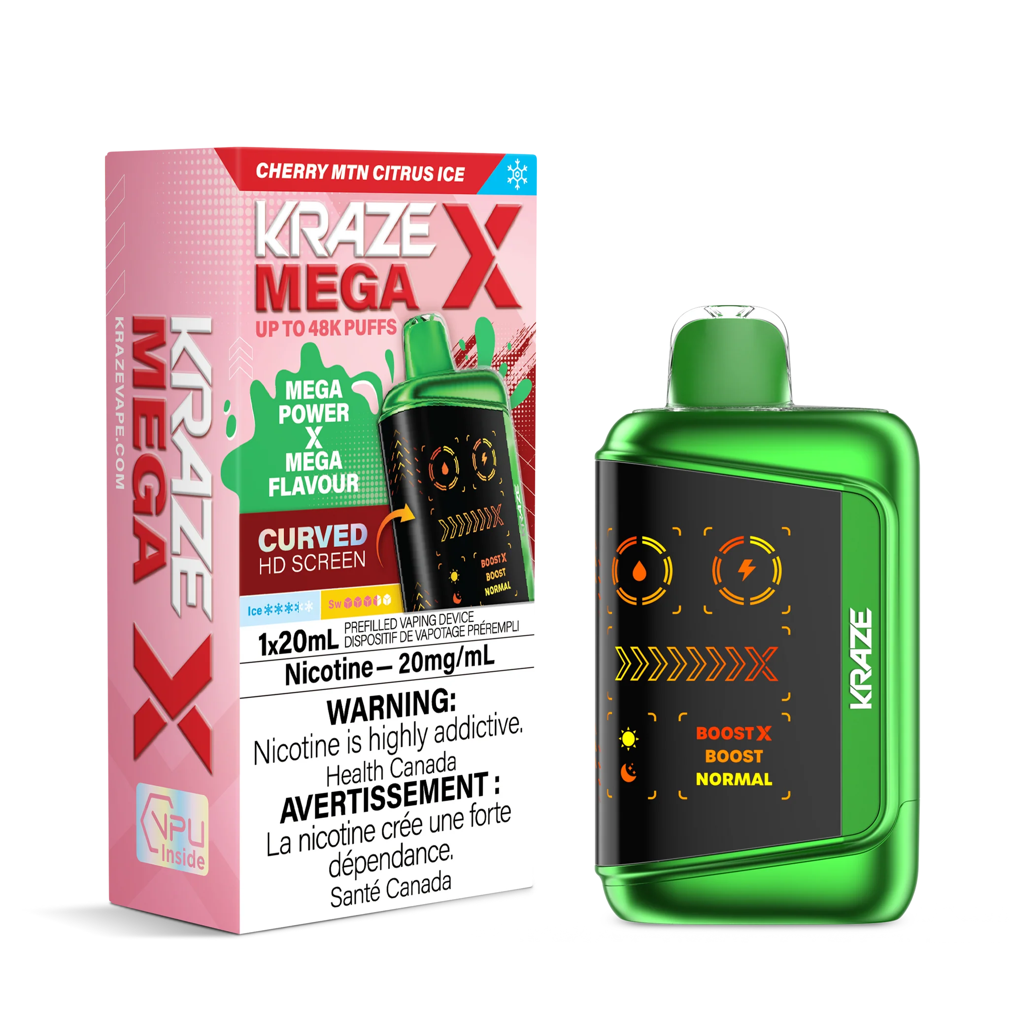 Kraze Mega X 48k Disposable – Vapeman E-Juice Timmins