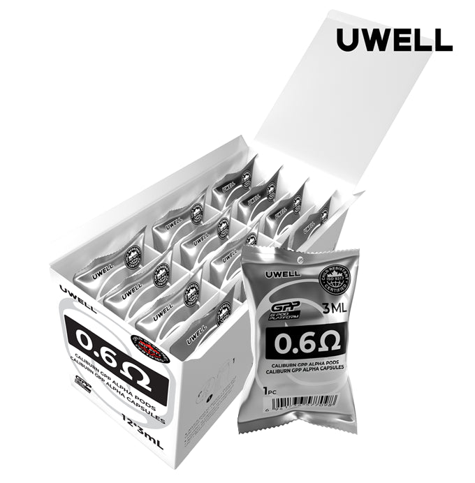 Uwell Caliburn G3/G4/G5 GPP A Pods (3 ml), 0.6 ohm