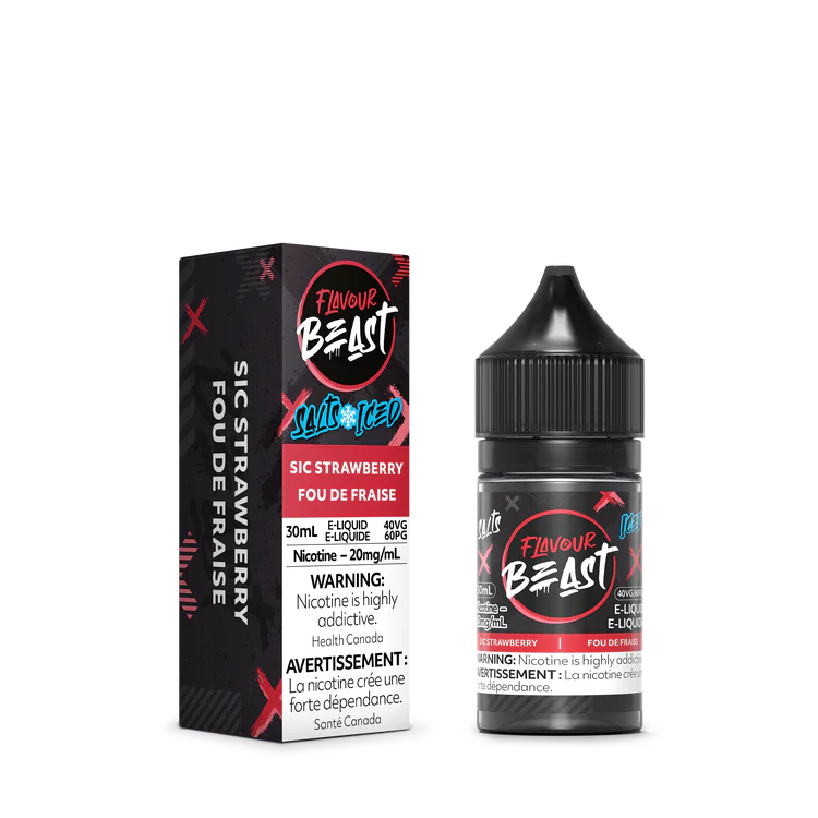 Flavour Beast Salt Juice - Sic Strawberry Iced