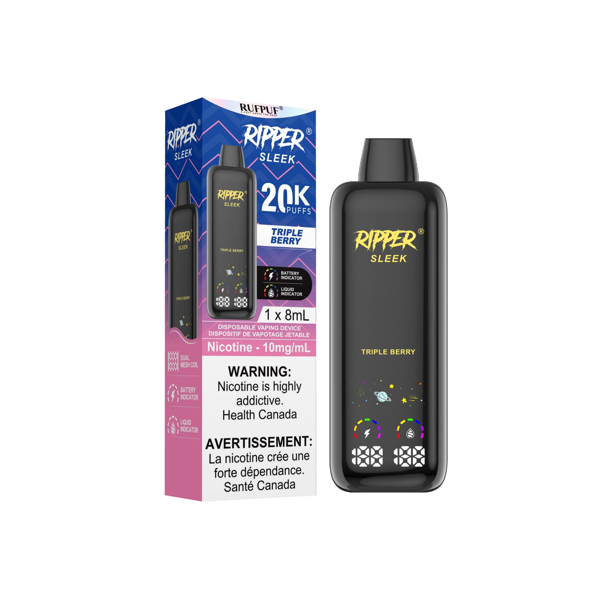 Ripper Sleek 10mg 20k Disposable