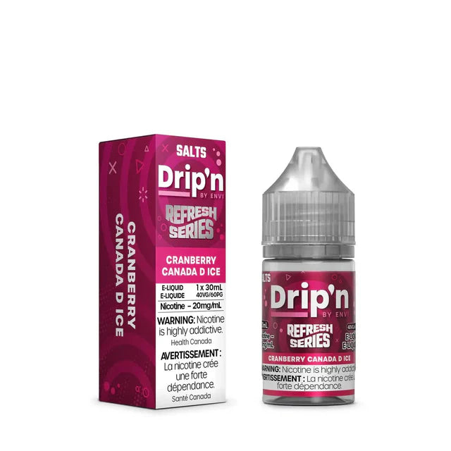 Envi Drip'n Refresh Salt Juice - Cranberry Canada D Ice