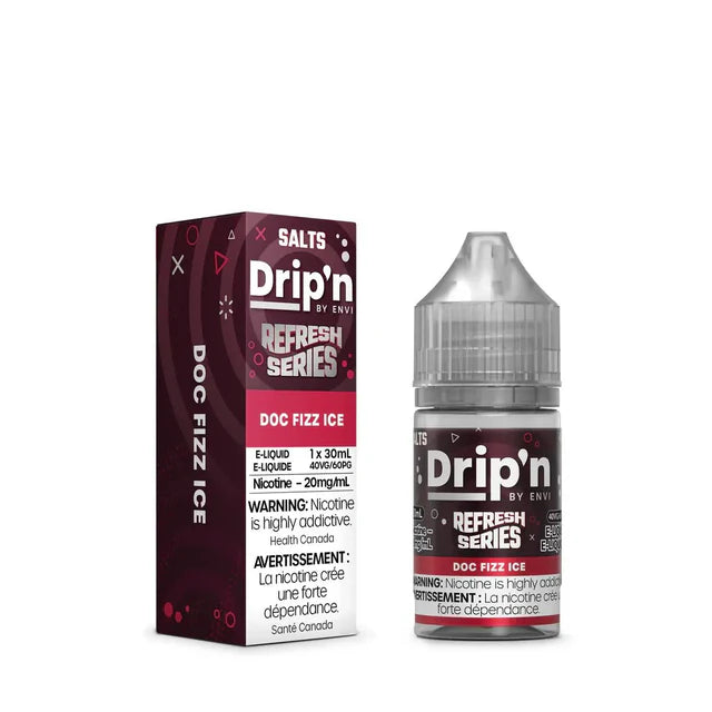 Envi Drip'n Refresh Salt Juice - Doc Fizz Ice
