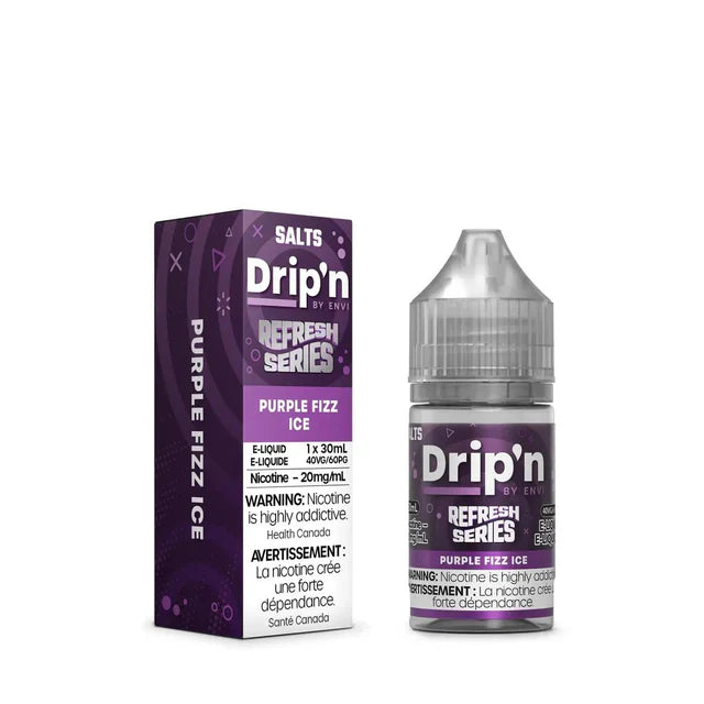 Envi Drip'n Refresh Salt Juice - Purple Fizz Ice